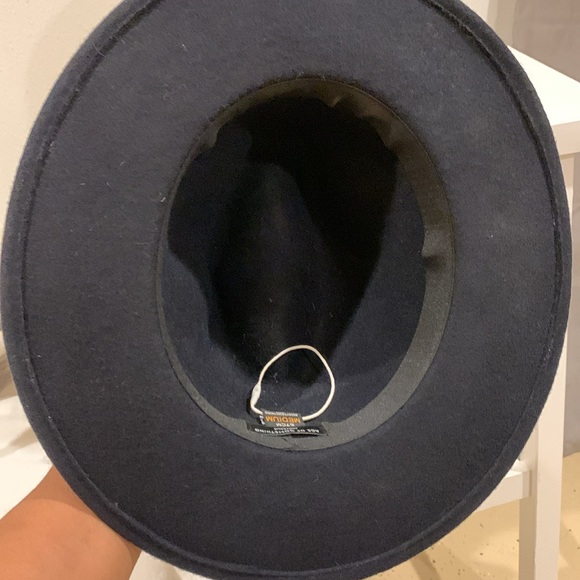 ACE OF SOMETHING OSLO FEDORA 100% AUSTRALIAN WOOL 57cm MEDIUM NAVY BLUE - Picture 6 of 7